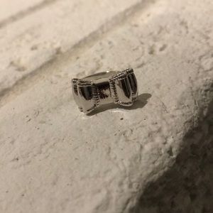 Silver Kate Spade Bow Ring size 6